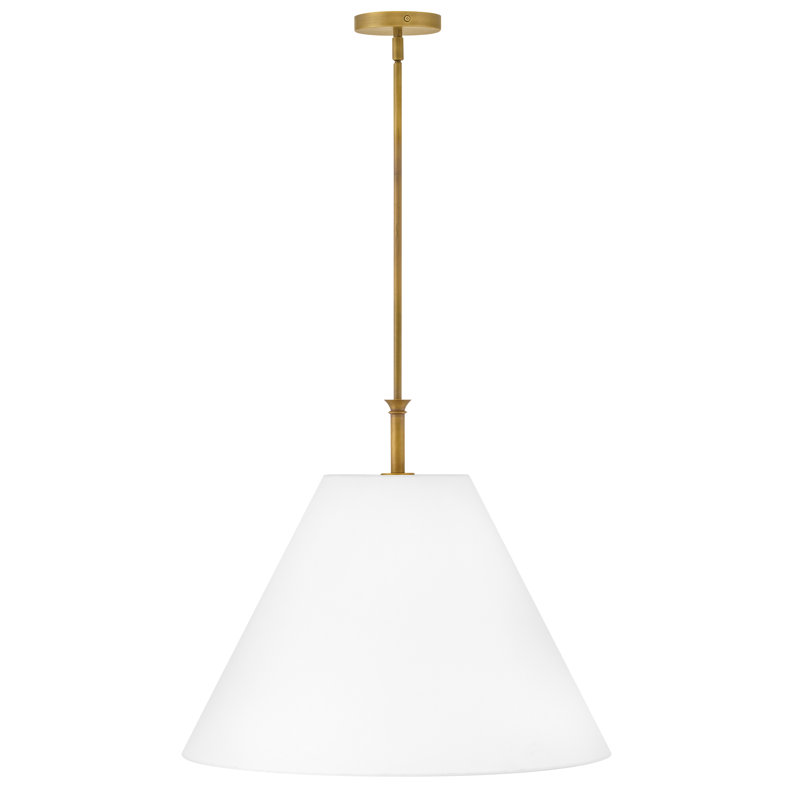 Greta Lrg Linen Pendant Light by Hinkley, Gold