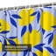 Rideau de douche tropical à motif de fruits tropicaux et jaune avec 12 crochets-901697534