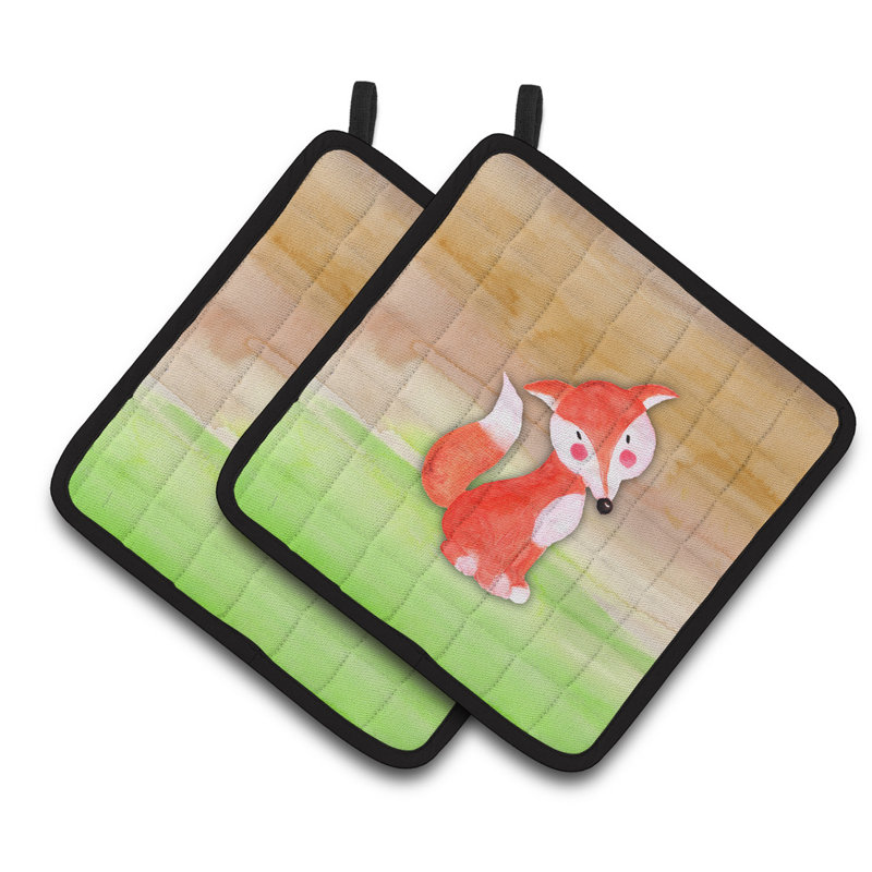 Cuisinier poignée aquarelle fox caroline