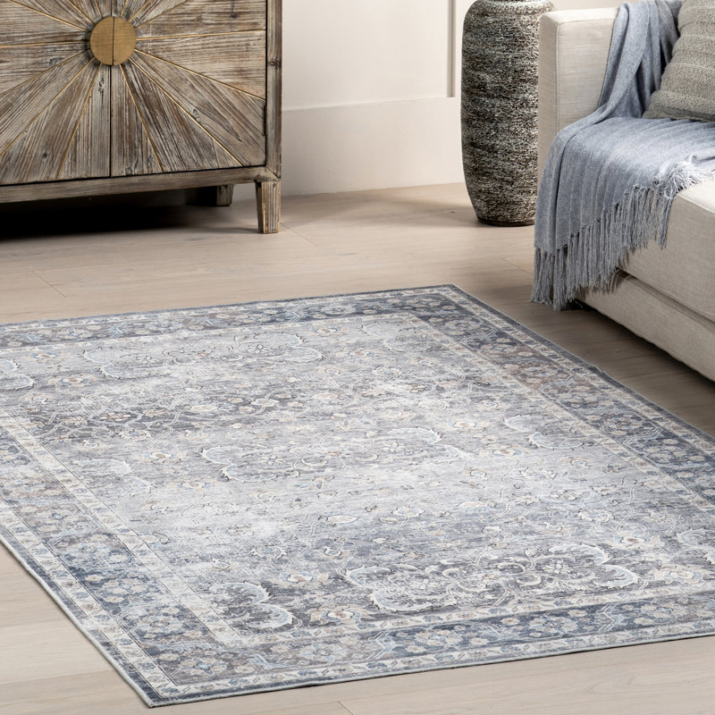 Medallion Spill Proof Machine Washable Area Rug for Living Room Bedroom Dining Room Kitchen, Rectangle 3' x 5'