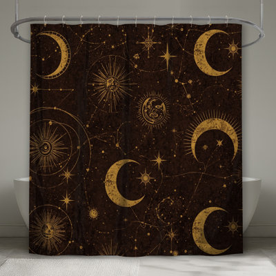 Rideaux de douche Celestial Moon Sun