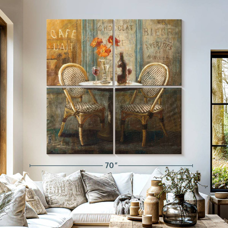 Yarlin Meet Me At Le Cafe I, 57" H x 57" W