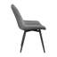 Chaise d'appoint capitonnée Larren en gris