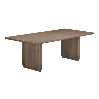 Round Off 88'' Solid Wood Dining Table