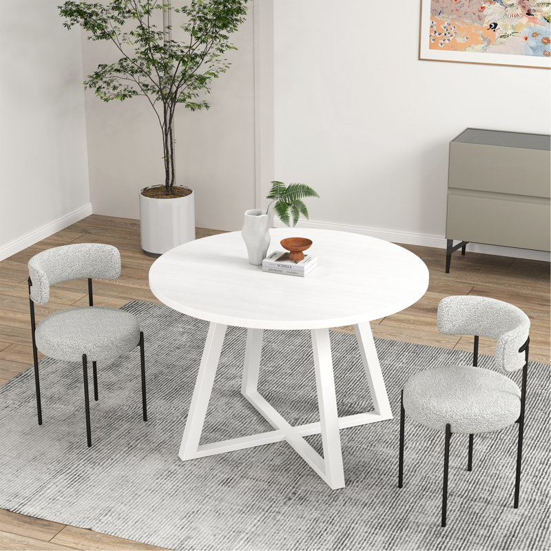 Ensemble de salle à manger 3 pièces Durban, 3 pièces: table, 2 chaises, Gris