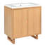 Ensemble de meuble-lavabo 30 po avec lavabo, armoire combinée, armoire de rangement pour salle de bain, structure en bois massif-717194348