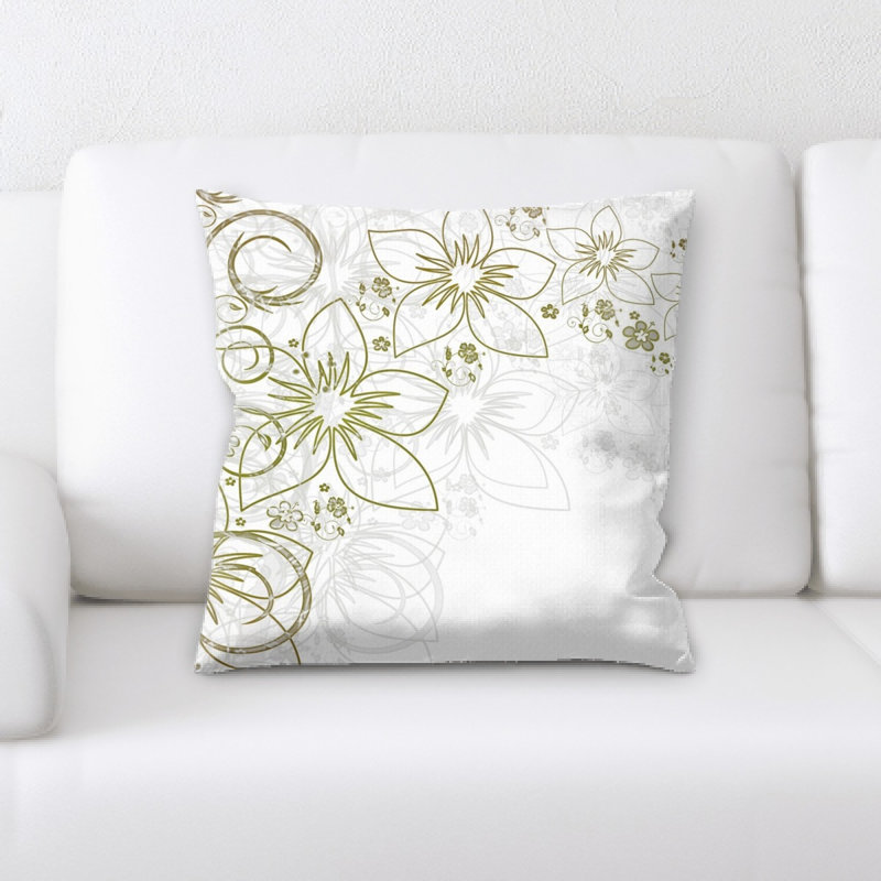 Coussin décoratif fleurs