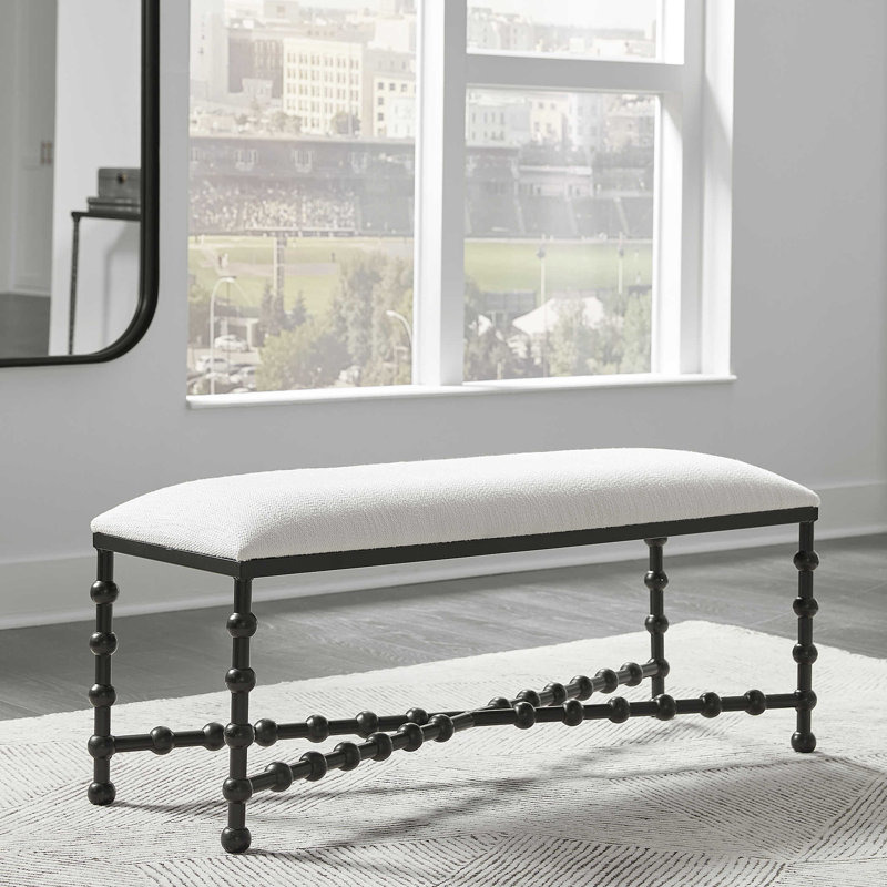 Capri Polyester Upholstered Bench