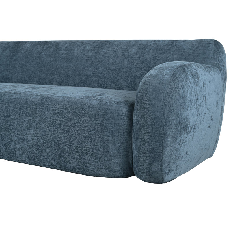 Canapé à compression 81,5 po Modern, Bleu