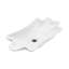 Vasque de salle de bain en forme de coquille 24 po x 13 po, à poser sur comptoir, blanche, sans garniture (comprend uniquement la vasque).
