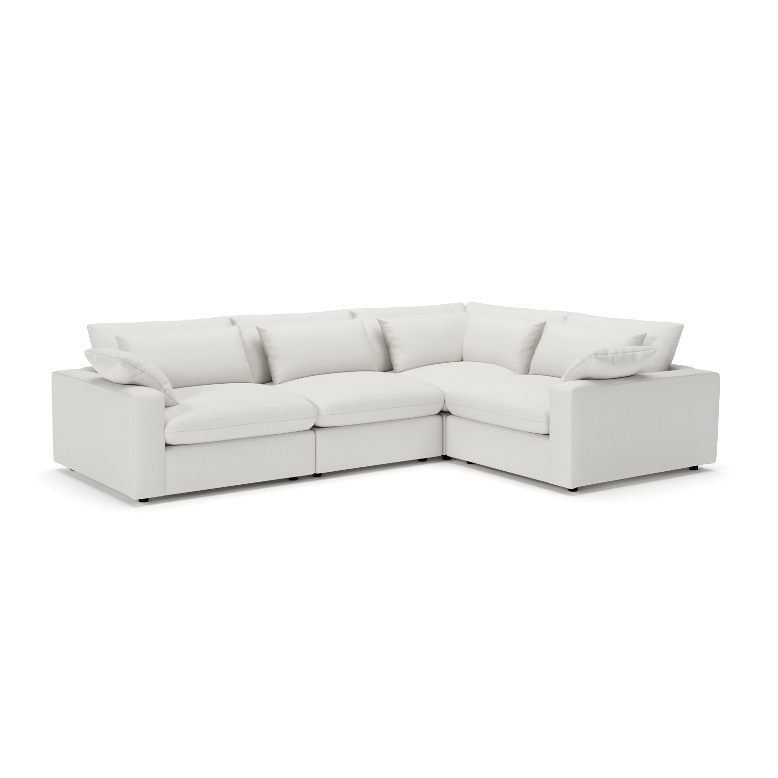 Remy Sectional, Macarena Beige Basketweave