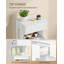 Bathroom Cabinet with Laundry Basket, Slim Narrow Laundry Cabinet with Drawer and Removable Hamper, Storage Cabinet Unit for Bathroom, 40 x 40 x 100 cm, White 
