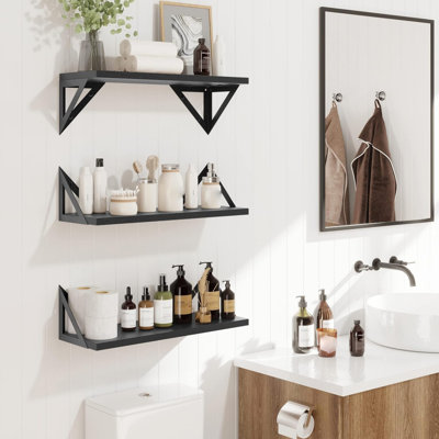 11.5 cm H x 42 cm W Floating Shelf Bookcase