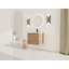 Meuble-lavabo mural 24 po avec lavabo en céramique blanche et porte à fermeture en douceur, emballage KD, contreplaqué