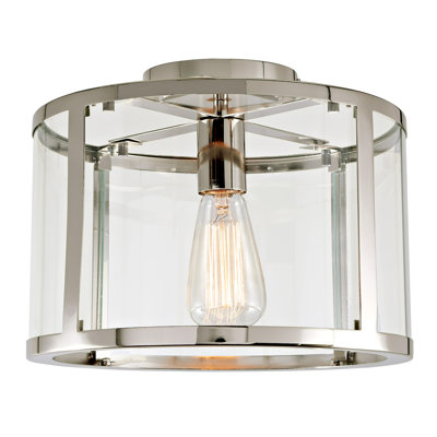 Evan Glass Semi Flush Mount