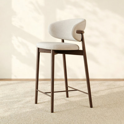 Walnut Low back side Chair(Set of 2)