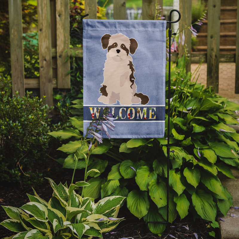 Drapeau impérial Shih Tzu Welcome Garden taille 9EC59815D20042D399EE9FCE8498D299, Shi Chi beige