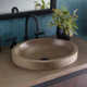 NativeStone Handmade Oval Drop-in Bathroom Sink