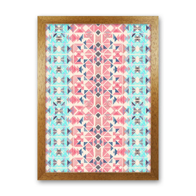 Boho Nomadic Tribal Coral Pastel - Print