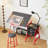 drafting table sliver with stool-108869945