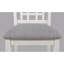 Table ovale extensible de 18 po avec rangement à 5 pièces de style contemporain avec revêtement gris, 5 pièces, avec table de salle à manger de 4 pièces