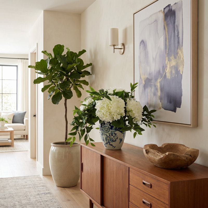 Polysilk Hydrangea Arrangement