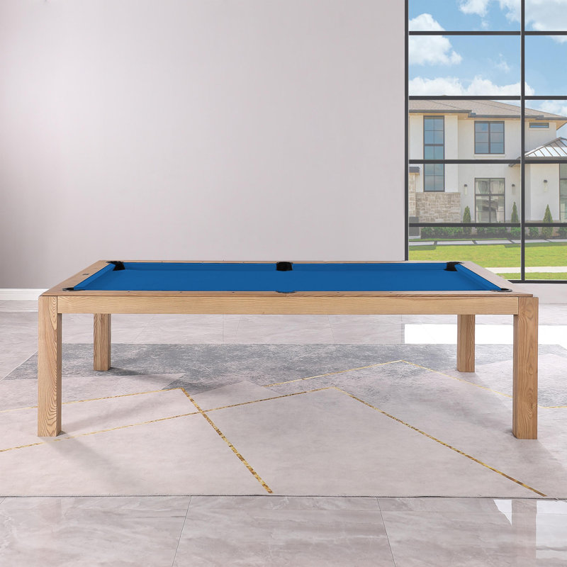 Table de billard Ashmont, Frêne Rétro, 8 pi, Bleu électrique