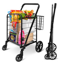 Buy wholesale Shopping Cart 6 Wheels Stair Climbing Heather Gray 54 Liters  Polyester Shopping Cart. Thermal Cooling Bag