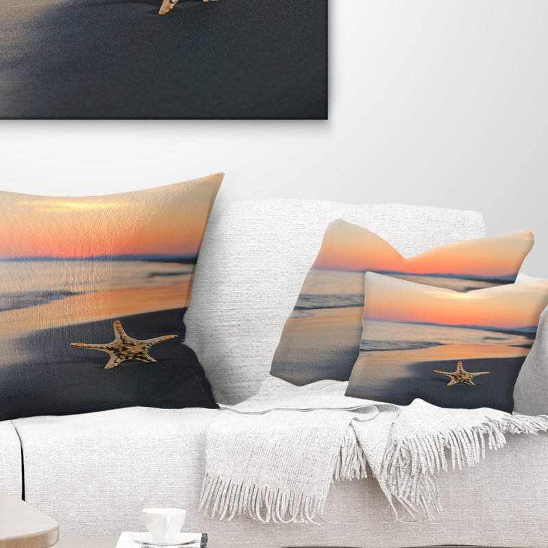 Coussin Beach and Shore Summer Beach avec étoile de mer