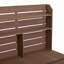 Grand banc de rempotage de jardin de 65 po de hauteur avec roues verrouillables et armoire de rangement, chariot de préparation pour îlot de cuisine d'extérieur en bois avec huche, tiroirs et tablettes de retrait pour griller-134679773