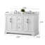 Meuble-lavabo autoportant à double cuve avec plateau en marbre d'ingénierie Vannes-1129609342