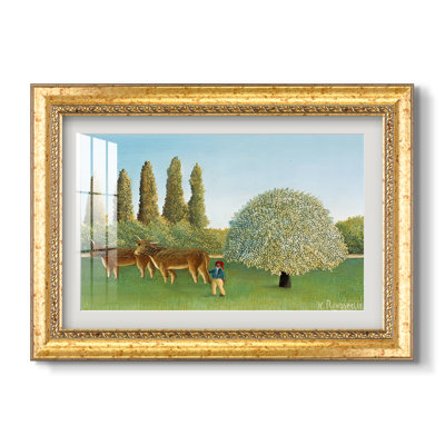 Meadowland (The Pasture), 1906-Henri Rousseau-Custom Framed Print