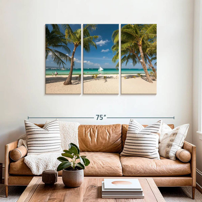 Gillard Boracay, plage de sable blanc, H 36 po x l 57 po