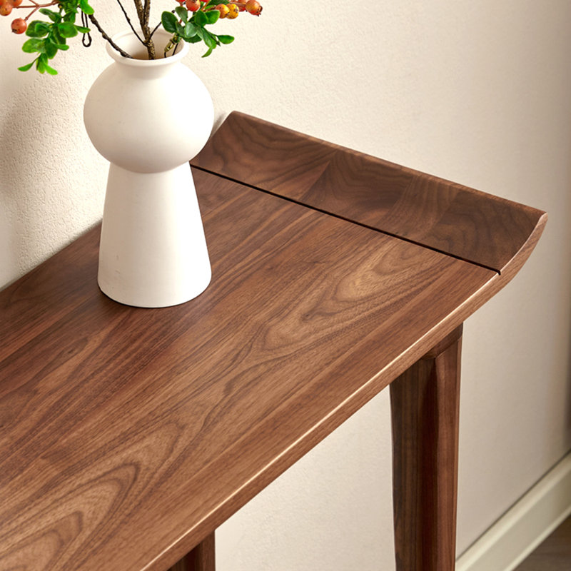 Table de véranda entièrement en bois massif de style français., H 37 po x l 47,2 po x P 13,7 po