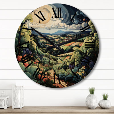 Horloge murale en bois