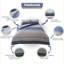Geometric Polycotton Duvet Cover Set with Pillowcases - Lightweight Bedding in Single, Double & King Standard UK-1233386863-1233386860