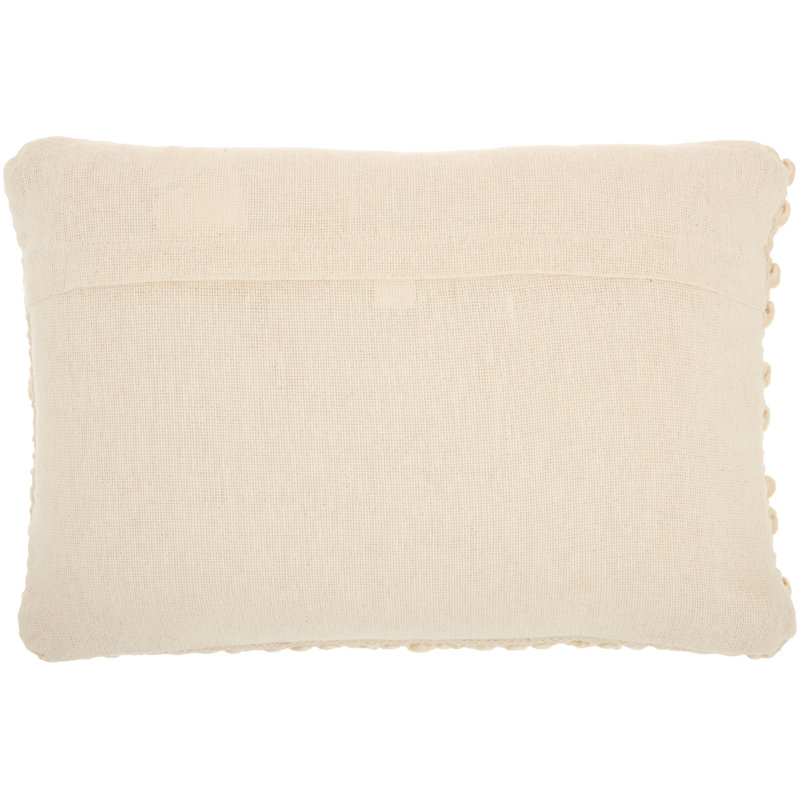 Beige Woven Stripes Rectangular Throw Pillow Set