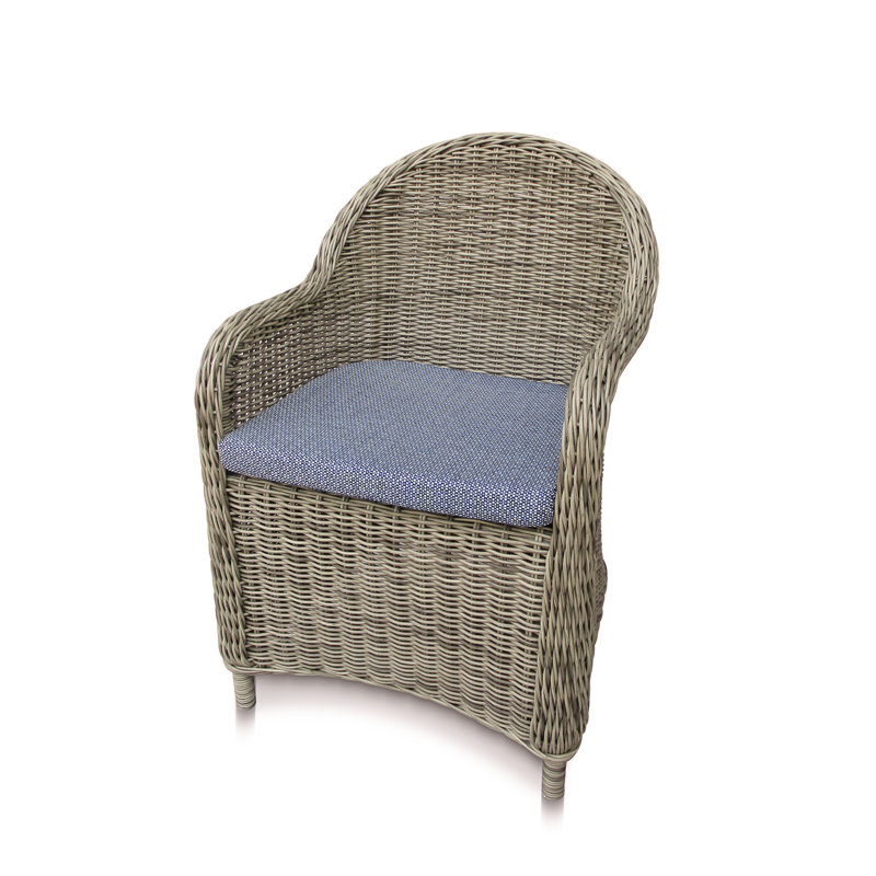 Chaise de patio avec coussin Julia, Ciel