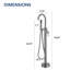 Robinet de baignoire autoportant monocommande à fixation au sol-123106851