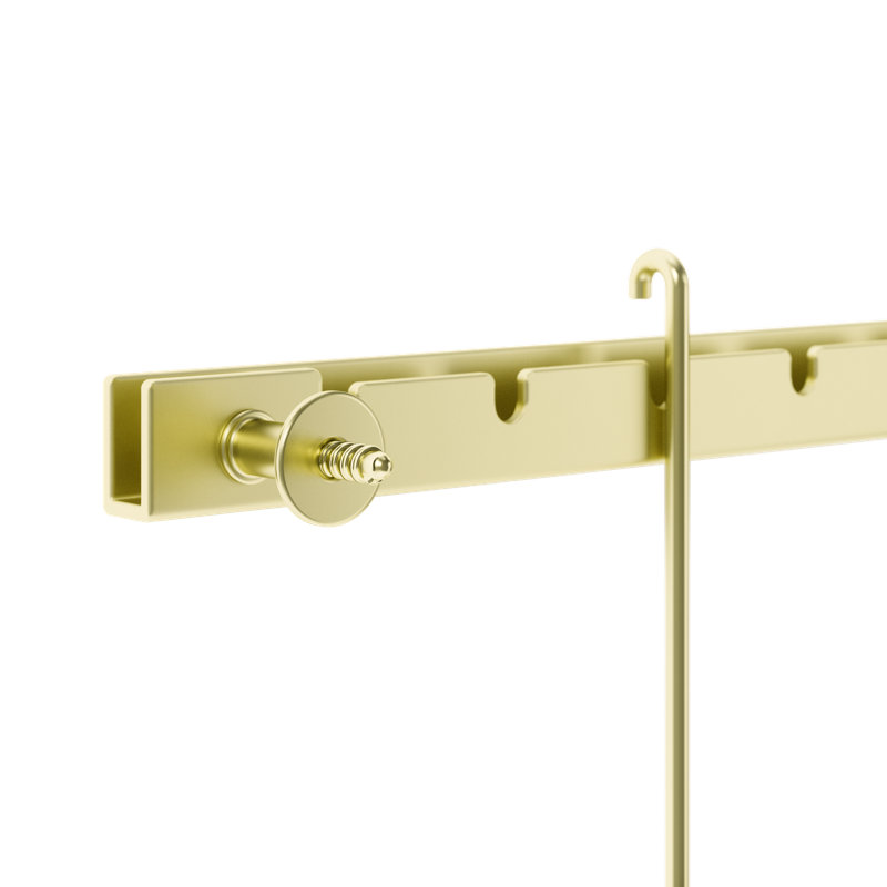 Matte Brass Floating Wall Collage Frame Set, 5-Piece