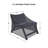 Almira Teak Outdoor Armless Lounge Chair Covers