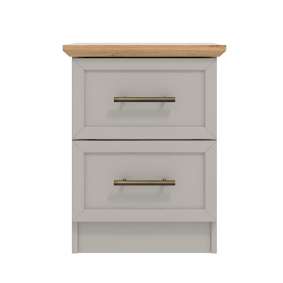August Grove 2 Drawer Bedside Table