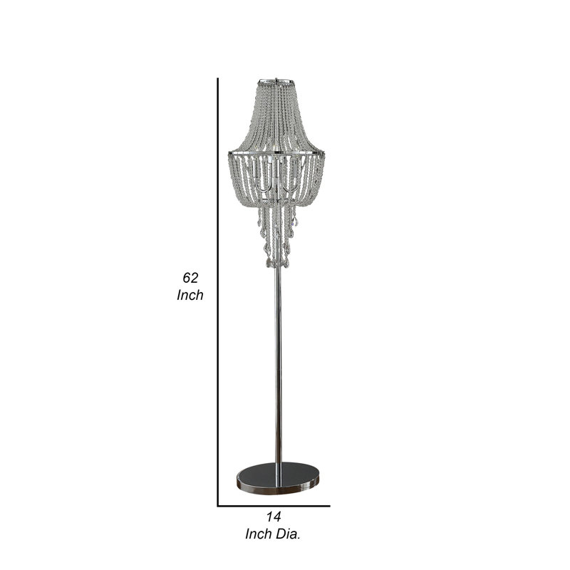 Lampe sur pied traditionnelle 62 po Odhin