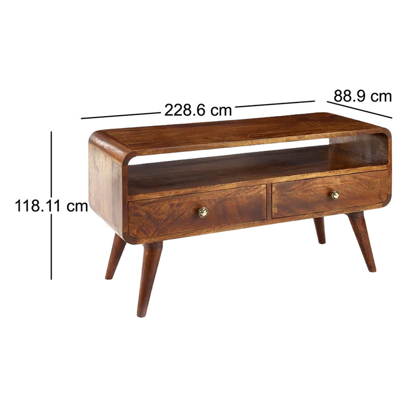 Shellcove Unfinished TV Stand for TVs up to 88"
