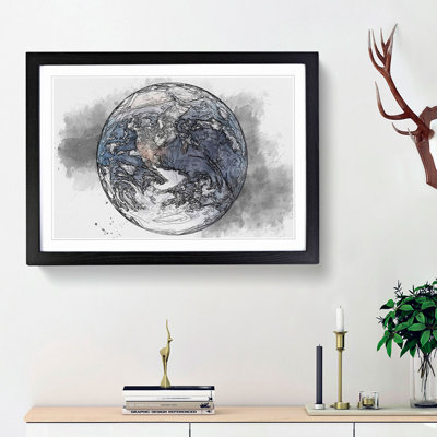Amazing Image of Earth in Abstract - Picture Frame Graphic Art Print