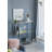 Metal Console Table, Mirrored Shelf