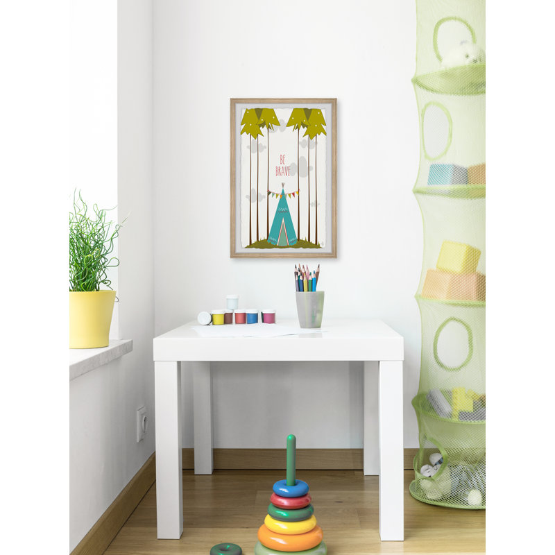 Noel Noel Blue Tee Pee by Karen Zukowski - Single Picture Frame Print, 30cm H x 20cm W