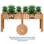 Lit de jardin surélevé pour jardin de 72 pouces avec balcon et jardin-129470789