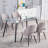 L-Shaped Glass Top Metal Base Credenza Desk