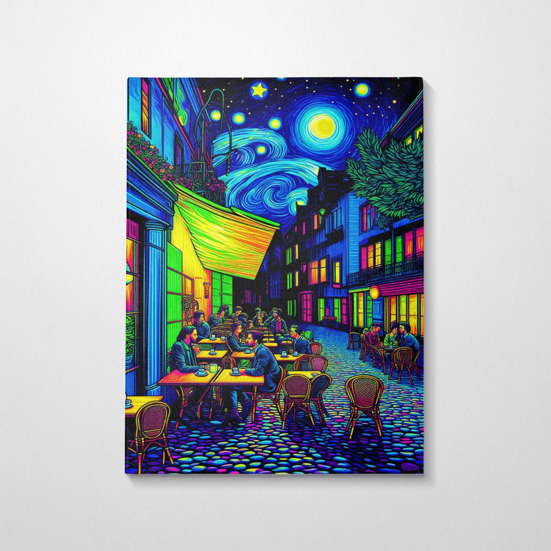 Superbe peinture décorative sur toile, 27,6 po x 39,4 po | 100% toile, cadre 100% bois (épaisseur: 1,2 po) | Parfait pour les amateurs de décoration intérieure et d'art
